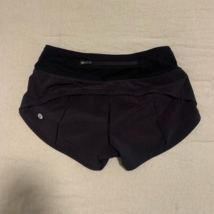 Size 0 Black Lululemon shorts